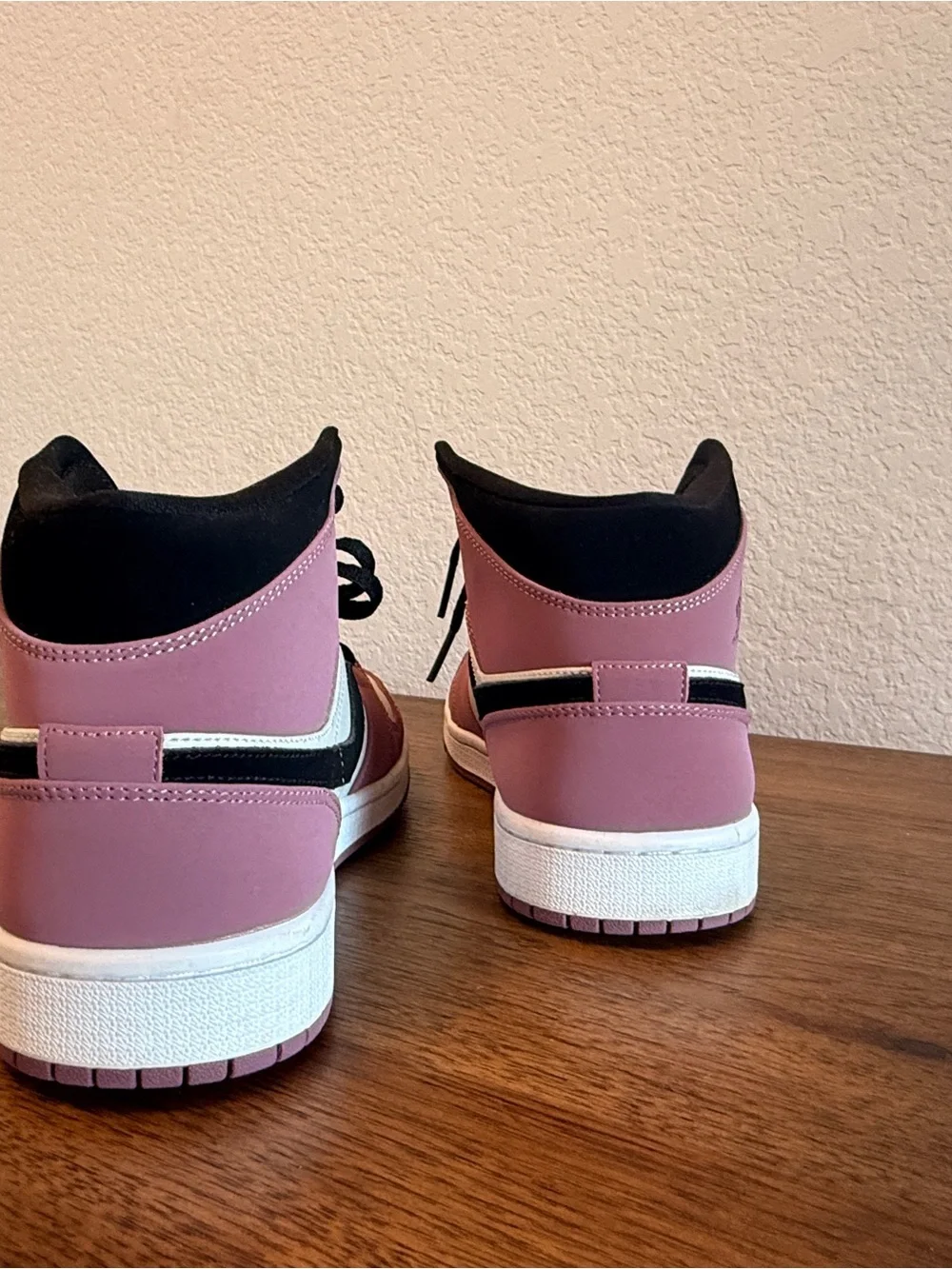 Jordan Men’s/Women’s High-Top Sneakers in Pink Black Cream